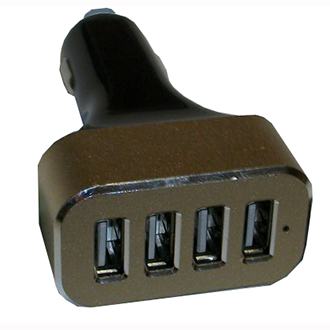 Chargeur 12/24 V 4 prises USB couleur au choix