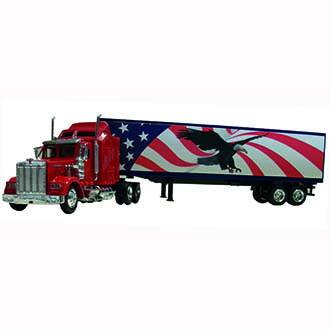 Kenworth W900 tracteur + remorque US Patriot au 1/43ème NewRay