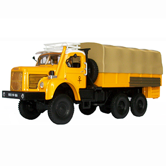 Berliet GBC 8 6 x 6 Gazelle 1959 yellow au 1/43ème Norev