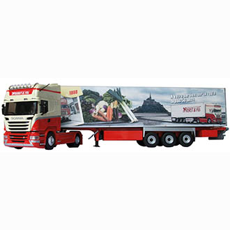 Scania Streamline Topline tracteur + semi frigo Transports Freret au 1/43ème Eligor