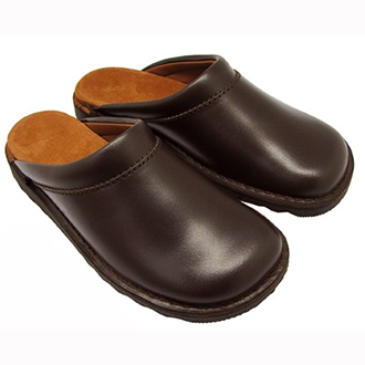 Mules Clacks marron foncé