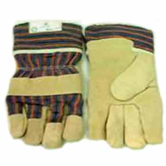 Gants en croute de cuir